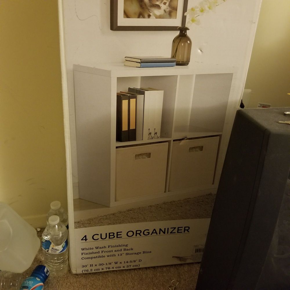 Furniture assembly and storage organizer install for a Maryland client